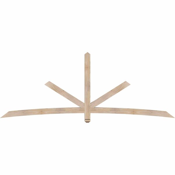 Ekena Millwork Alberta Smooth Timber Gable Bracket, Douglas Fir, 108"W x 40"H x 3 1/2"D x 3 1/2"F, 9/12 Pitch GBW108X40X0404ALB00SDF - main